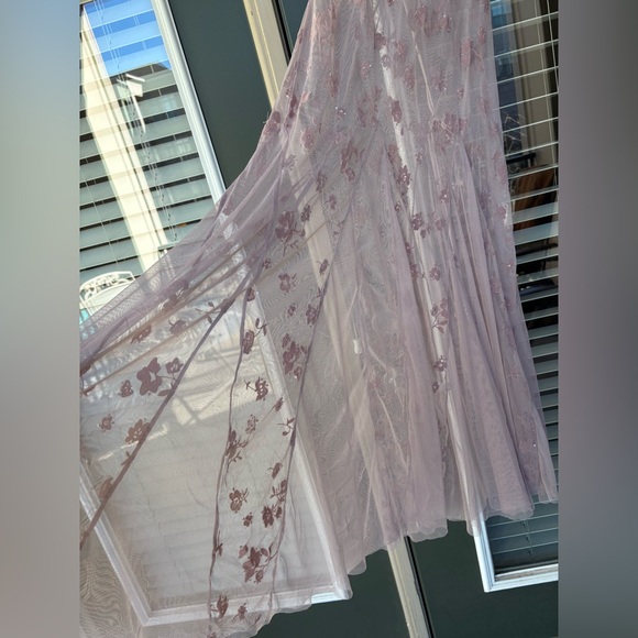 Free people viola sheet floral velvet burnout beaded maxi dress small - Picture 8 of 16